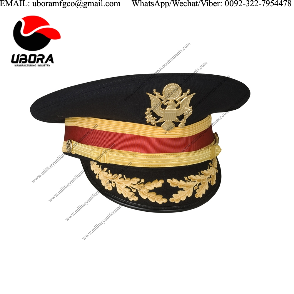 ARMY FIELD GRADE SERVICE CAP, DRESS BLUE army officer peaked cap, military officer peak cap, army 